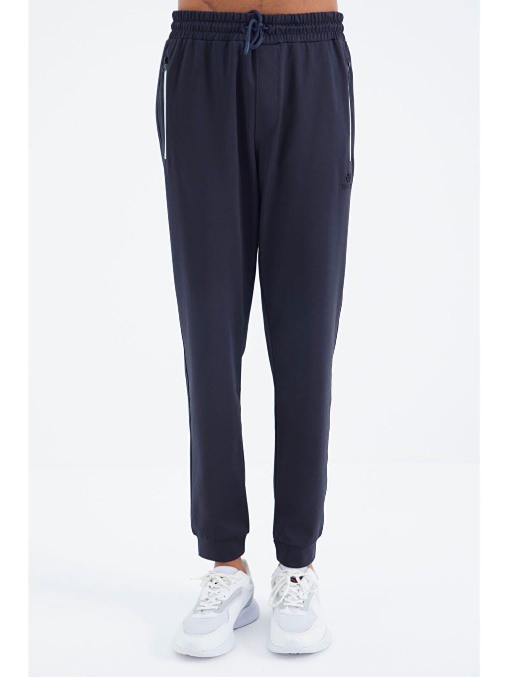 Antrasit Bağcıklı Cep Detaylı Rahat Kalıp  Erkek Jogger Eşofman Altı - 84993-1