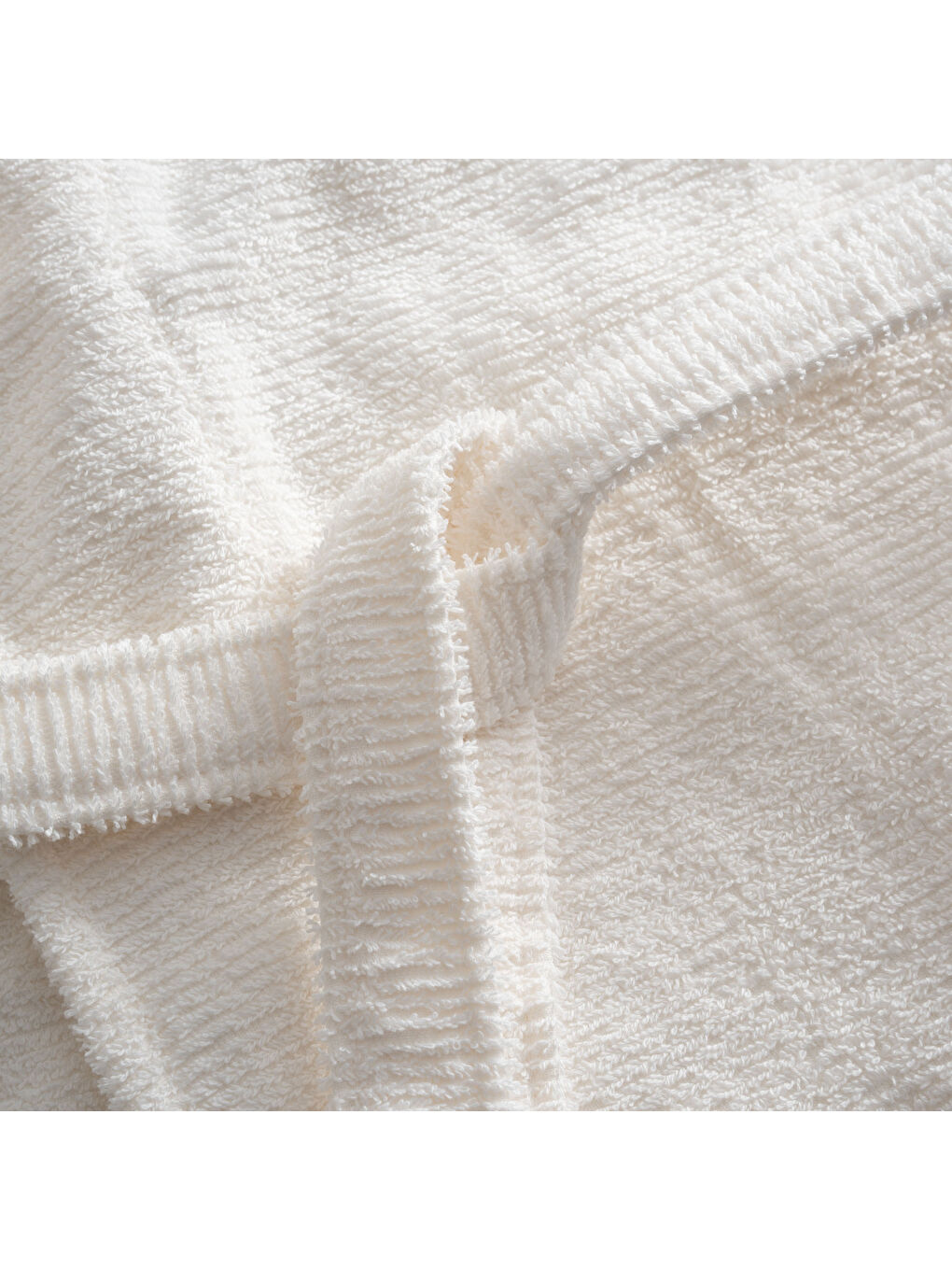 Yeşil Tria Erkek Bornoz %100 Pamuk Jakarlı Krem-Mint-3