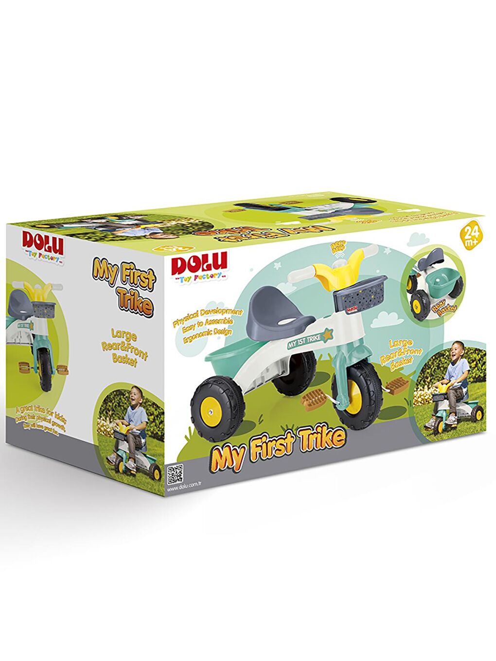 Oyuncak Ilk Bısıkletım Tutamaklı Box - Yeşil-2