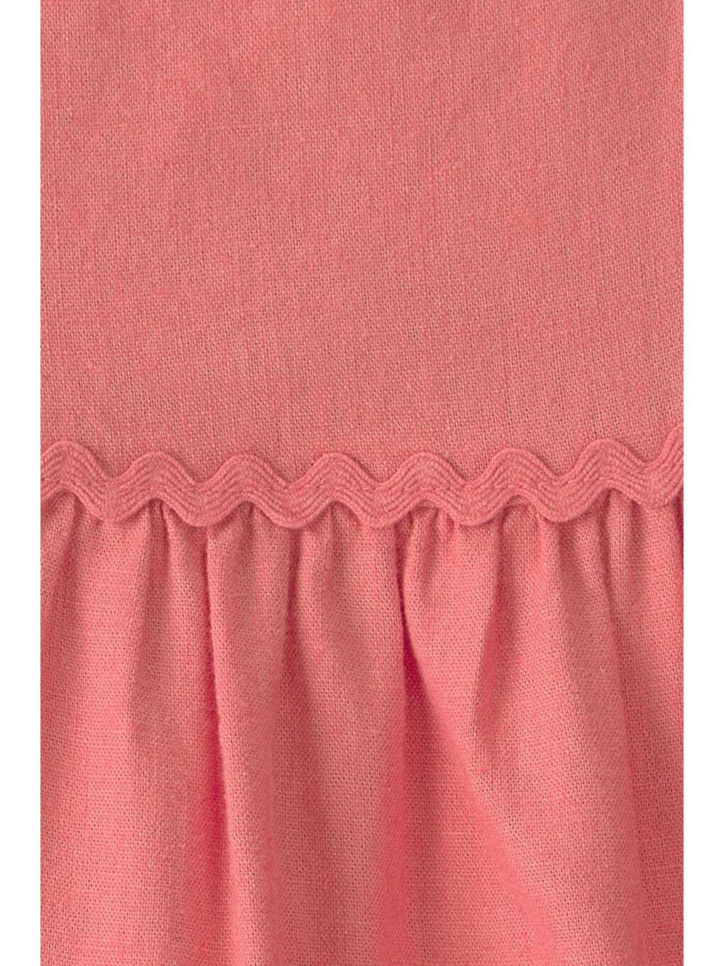 Küçük Kız Çocuk Elbise 2 Yaş-5 Yaş Turuncu-2