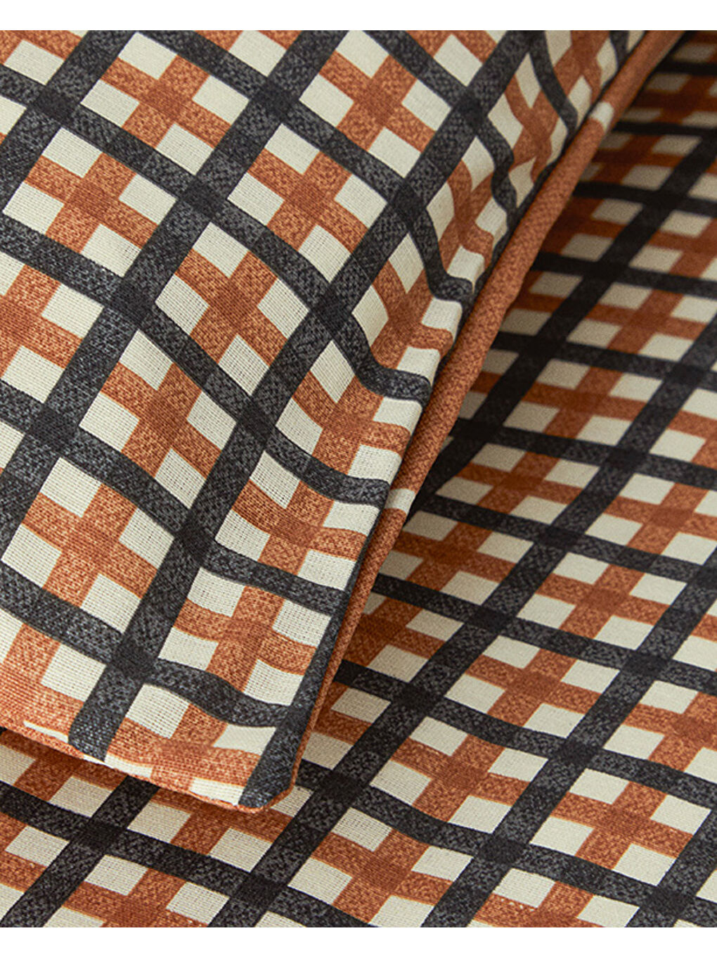 Turuncu Wındsor Kolay Ütülenir Tek Kişilik Nevresim Takımı Terracotta-2