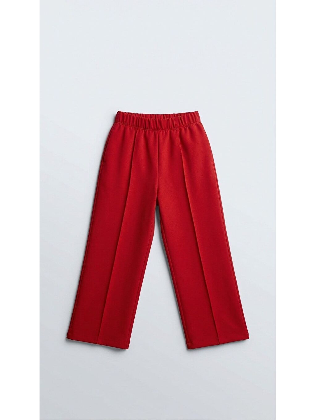 Kız Çocuk %100 Pamuk Kırmızı Pantolon (3-4 Yaş 8-9 Yaş)-2