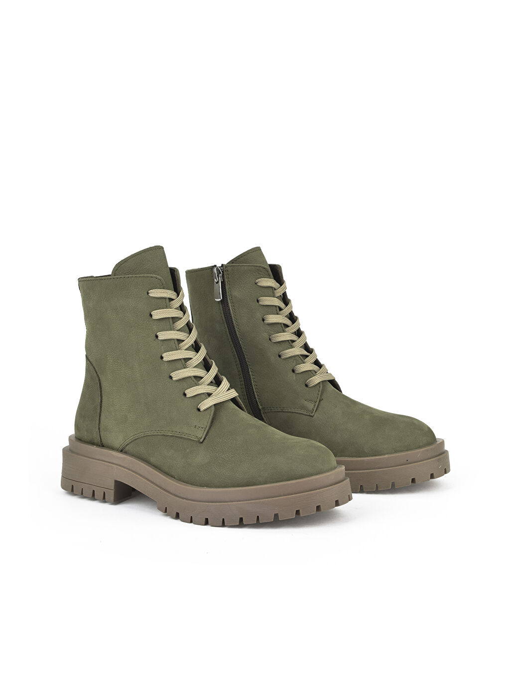 Kadın Hakiki Deri Bot 143359Z3052 Haki-3