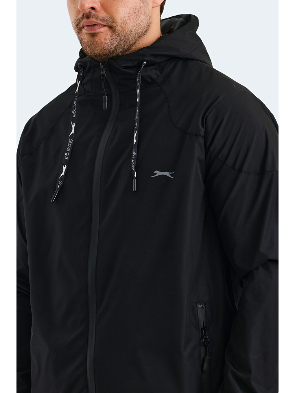 SLAZENGER NICHOL KTN Erkek Yağmurluk Siyah - 4
