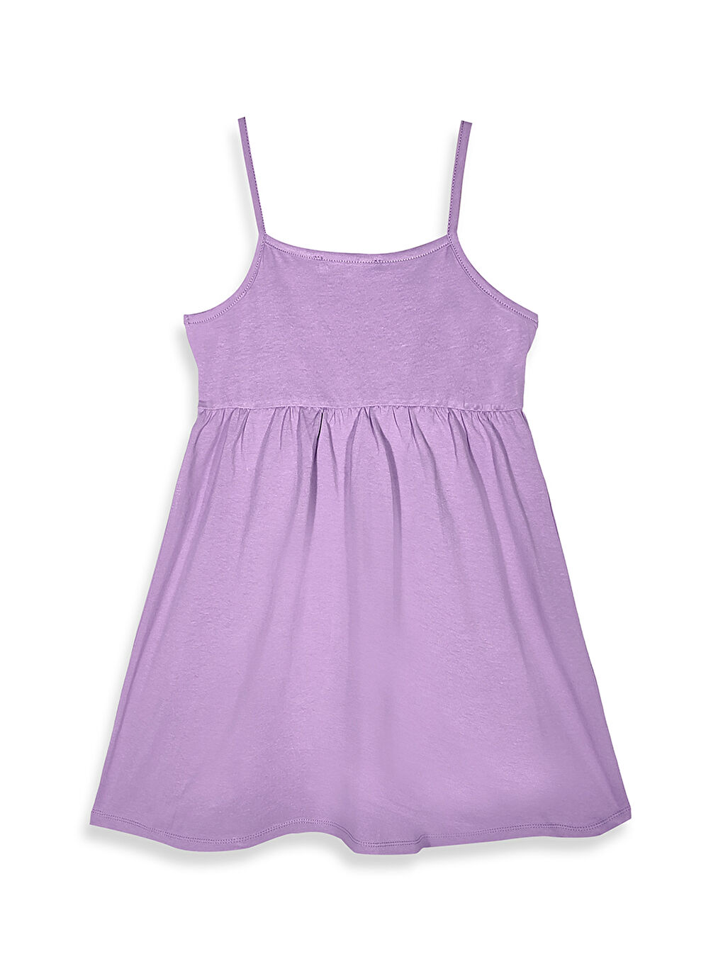Lila Muzip Kediler Kız Çocuk 2'li Elbise-3