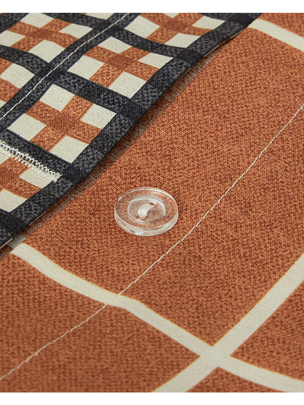 Turuncu Wındsor Kolay Ütülenir Tek Kişilik Nevresim Takımı Terracotta-4