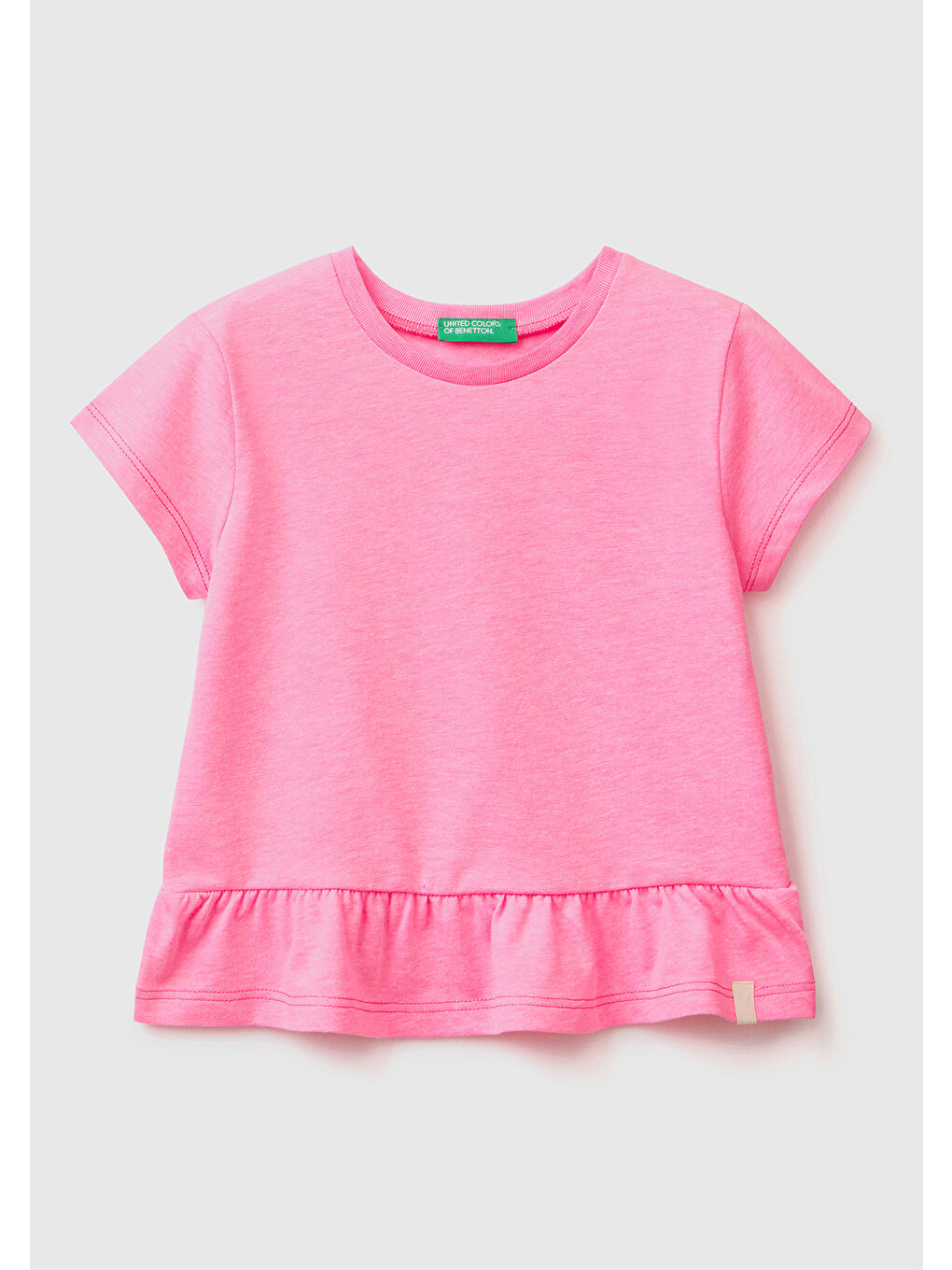 United Colors Of Benetton Kız Çocuk Pembe T-SHIRT