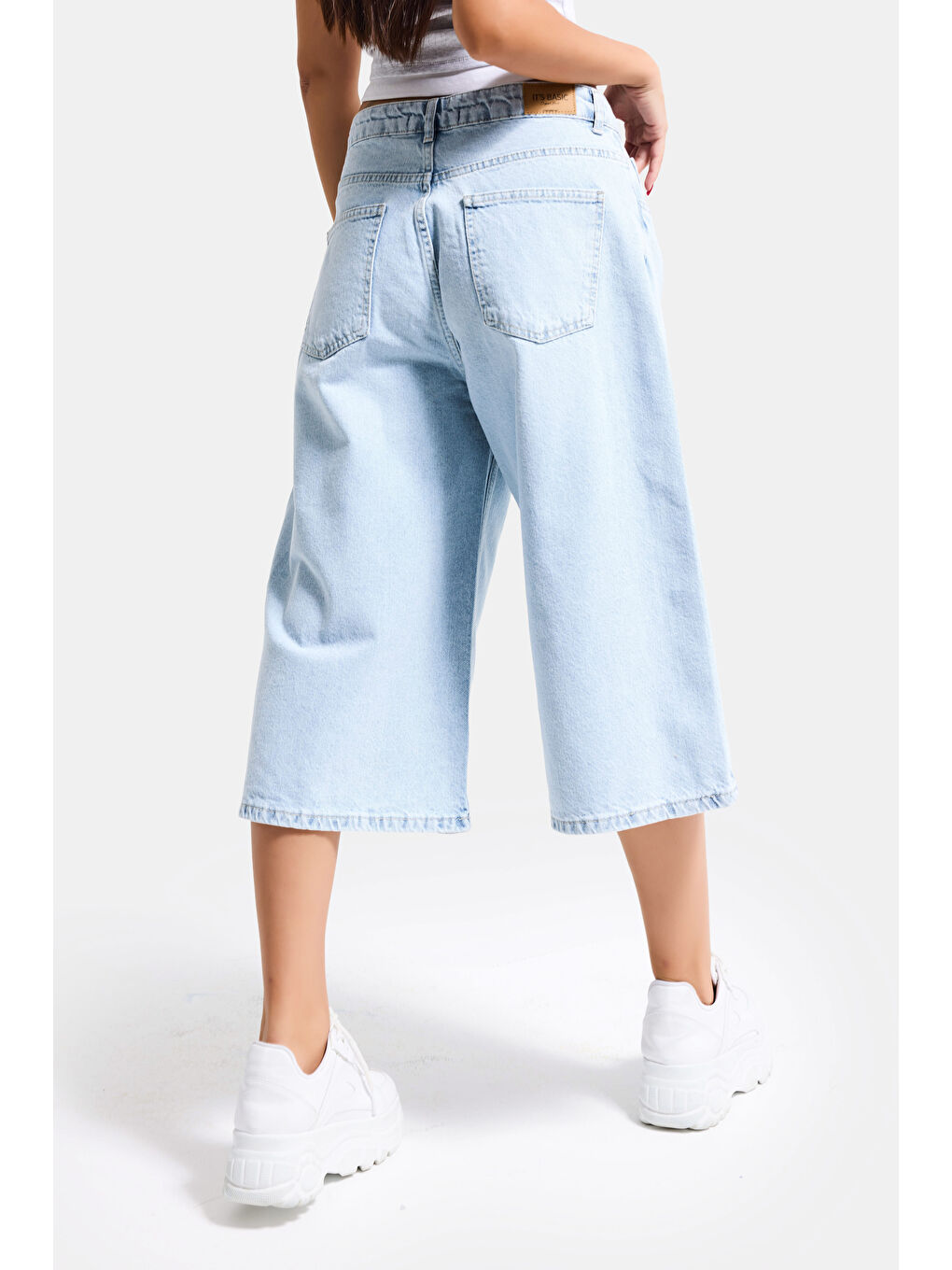 Mavi Kadın Ice 4s6-3 Süper Baggy Fit Maxi Boy Bermuda Denim Şort-4