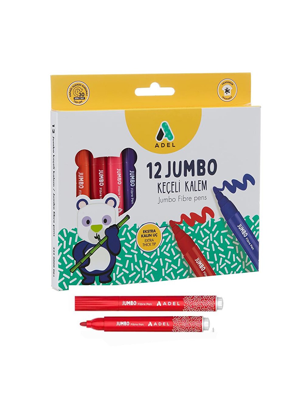 Jumbo Keçeli Kalem 12 Renk 12 Li Jumbo Keçeli Kalem 1 Adet