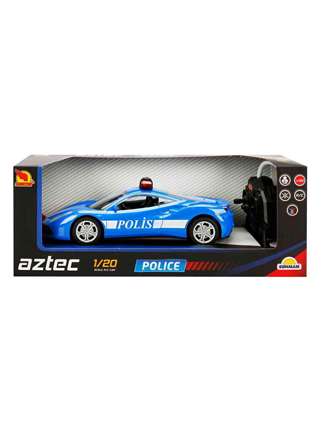 Suncon 1:20 Uzaktan Kumandalı Suncon Polis Arabası 21 cm S00020357
