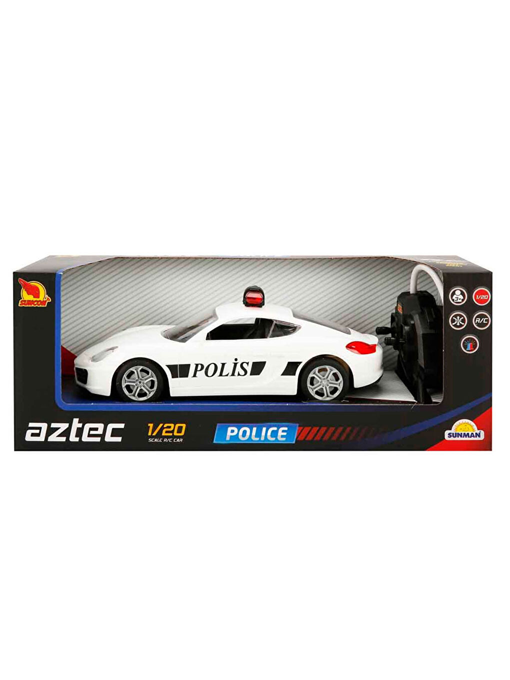 Suncon 1:20 Uzaktan Kumandalı Suncon Polis Arabası 21 cm S00020357-2