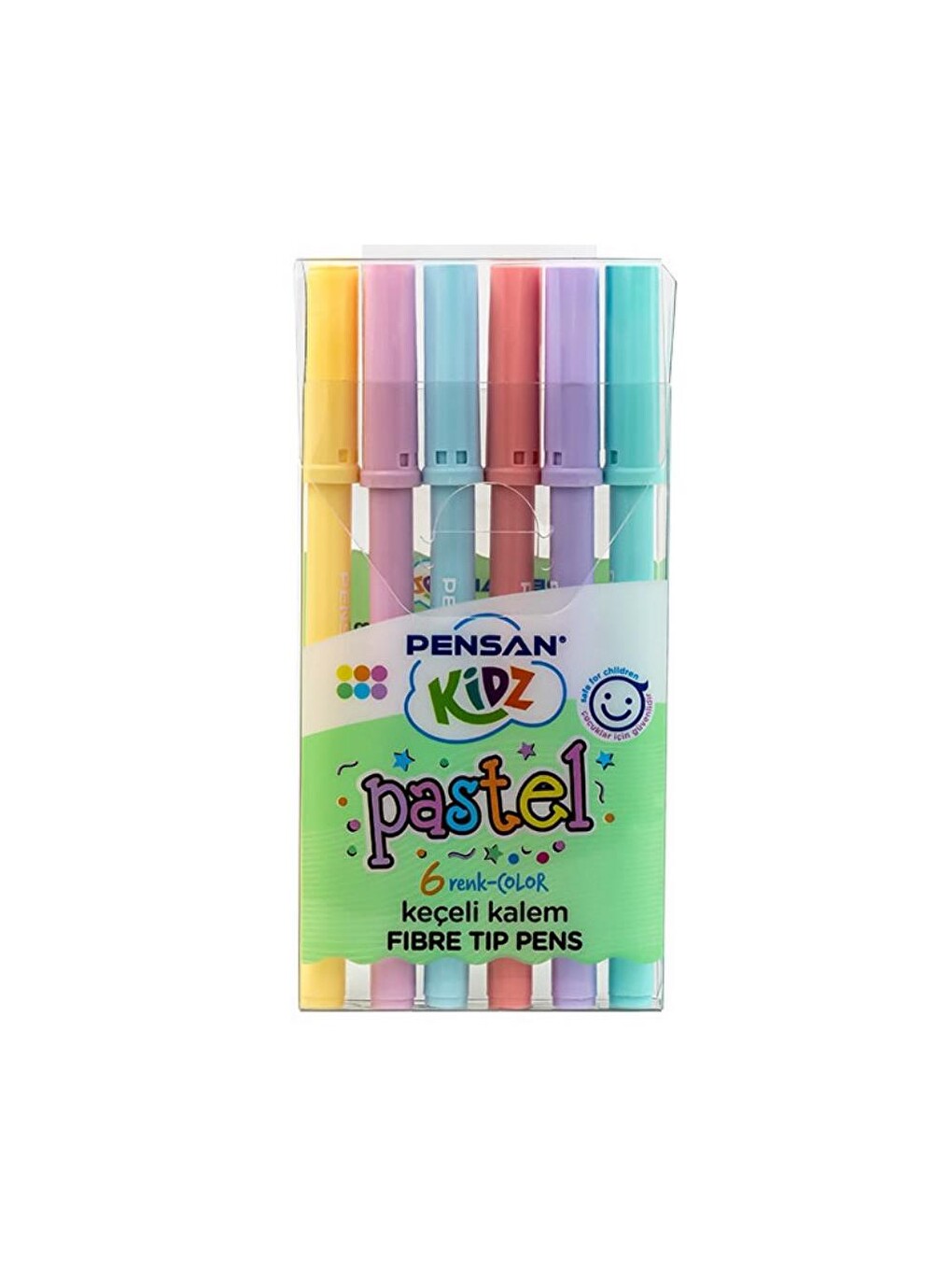 Keçeli Kalem 6 Lı Pastel Renkler Pastel Keçeli Kalem 1 Paket-2
