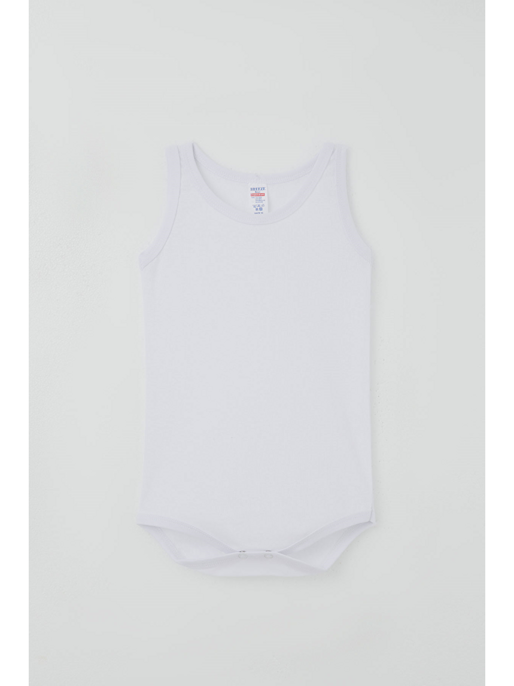 Erkek Çocuk Çıtçıtlı Atlet Zıbın Body Basic Beyaz (1-3 Yaş)