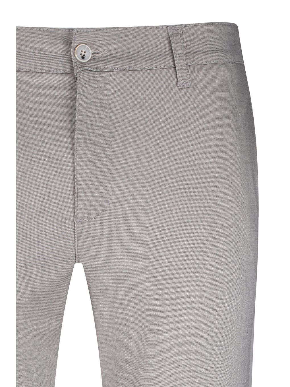 Gri Regular Fit Yandan Cepli Pamuklu Jogger Pantolon-1