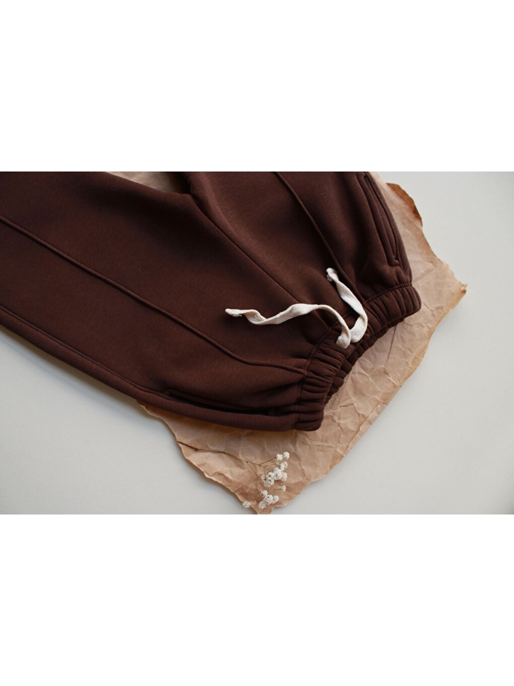 Kahverengi Polarlı Eşofman Altı-1