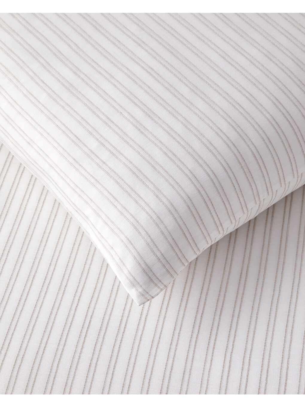 Stitch Line İpliği Boyalı Tek Kişilik Nevresim Takımı 160x220 cm Bej-3