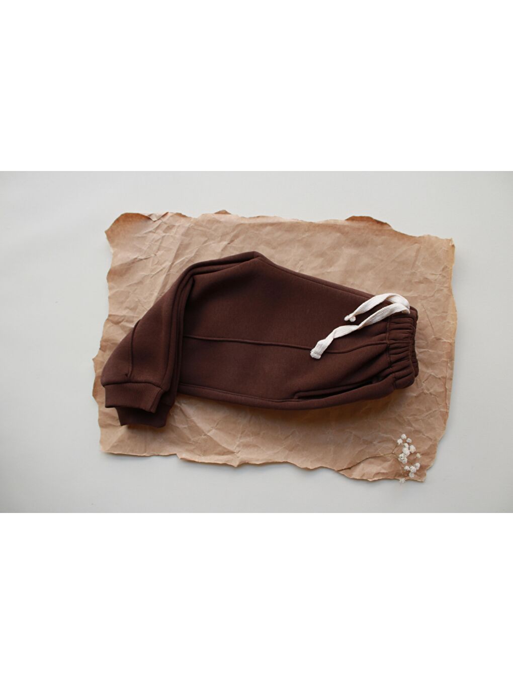 Kahverengi Polarlı Eşofman Altı-2