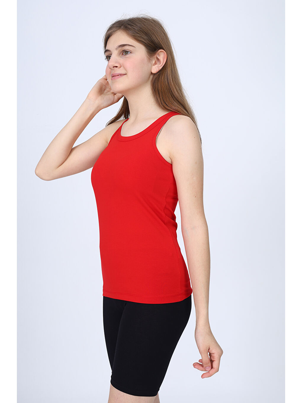 Kırmızı Kız Çocuk Atlet-1