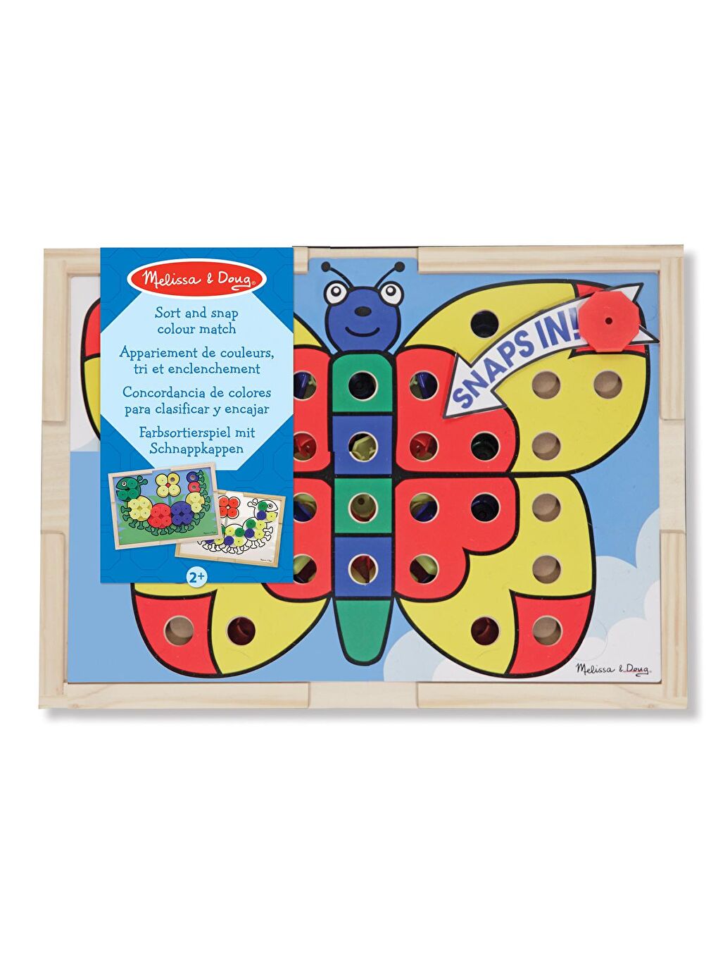 Melissa and Doug Karışık Ahşap Diz Yerleştir - Renkler - 1