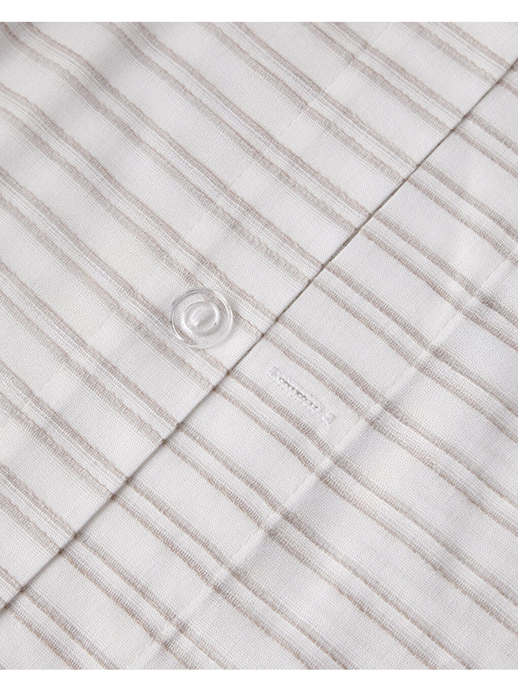 Stitch Line İpliği Boyalı Tek Kişilik Nevresim Takımı 160x220 cm Bej-6