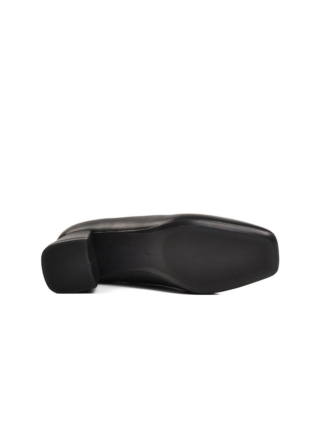 Siyah Cilt Kadın Topuklu Ayakkabı 312237Q-4