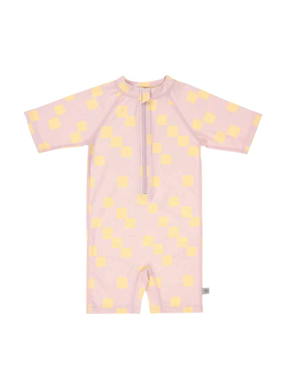 Pembe UV Korumalı Mayo Checkerboard Pale Pink Yellow