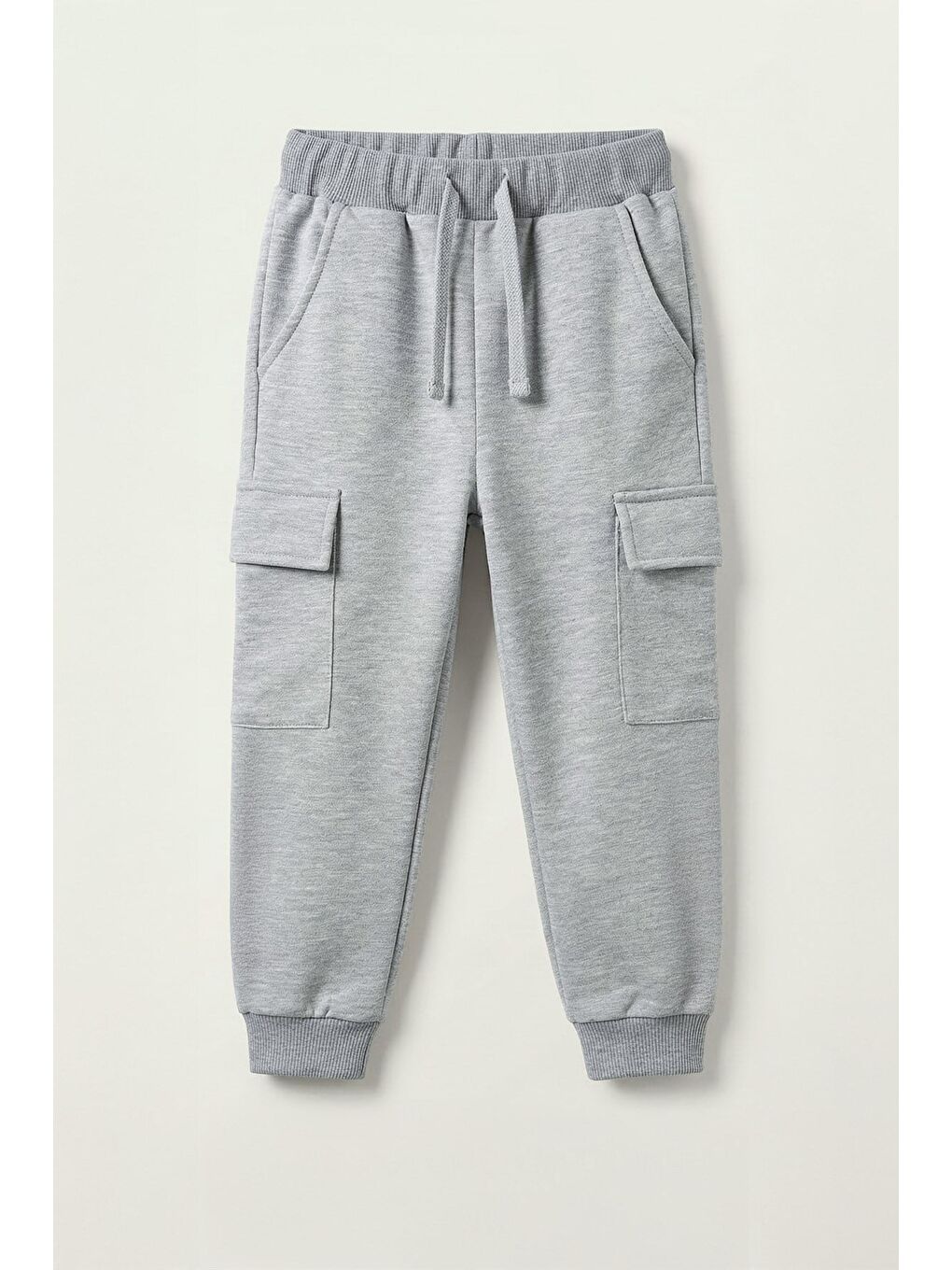 Gri Erkek Çocuk %100 Pamuk Kargo Cepli Eşofman Altı ( 6 Yaş 9 Yaş)-3