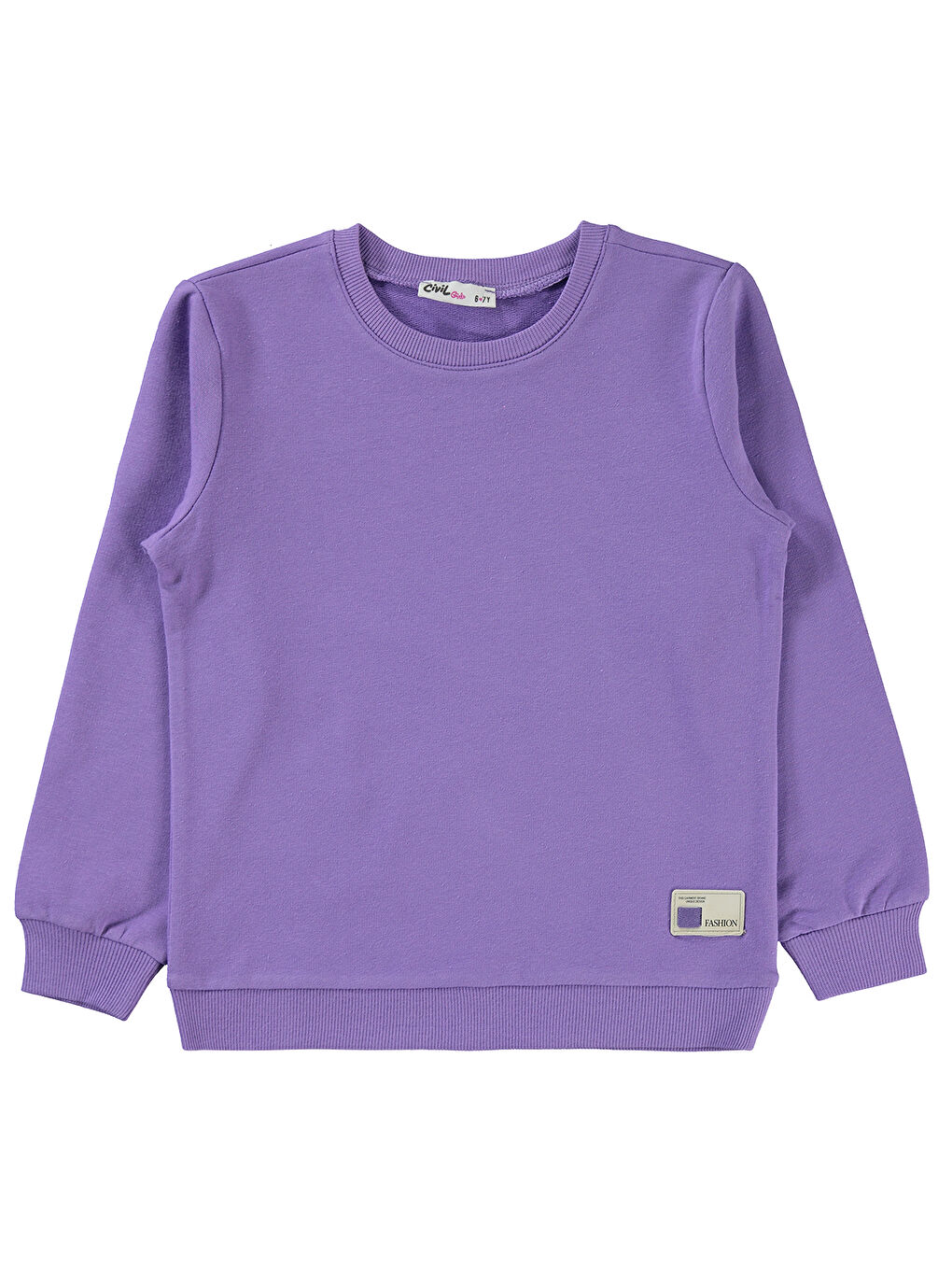 Civil Açık Lila Kız Çocuk Sweatshirt 6-9 Yaş Meta Leylak