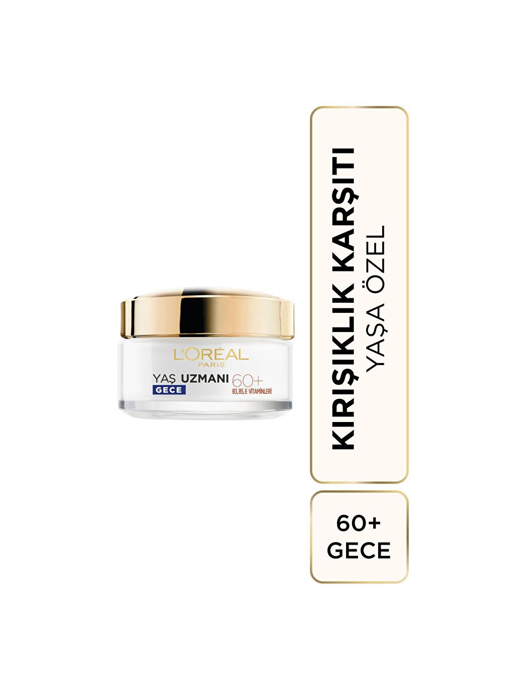 Yaş Uzmanı 60+ Kırışıklık Karşıtı Besleyici Gece Kremi