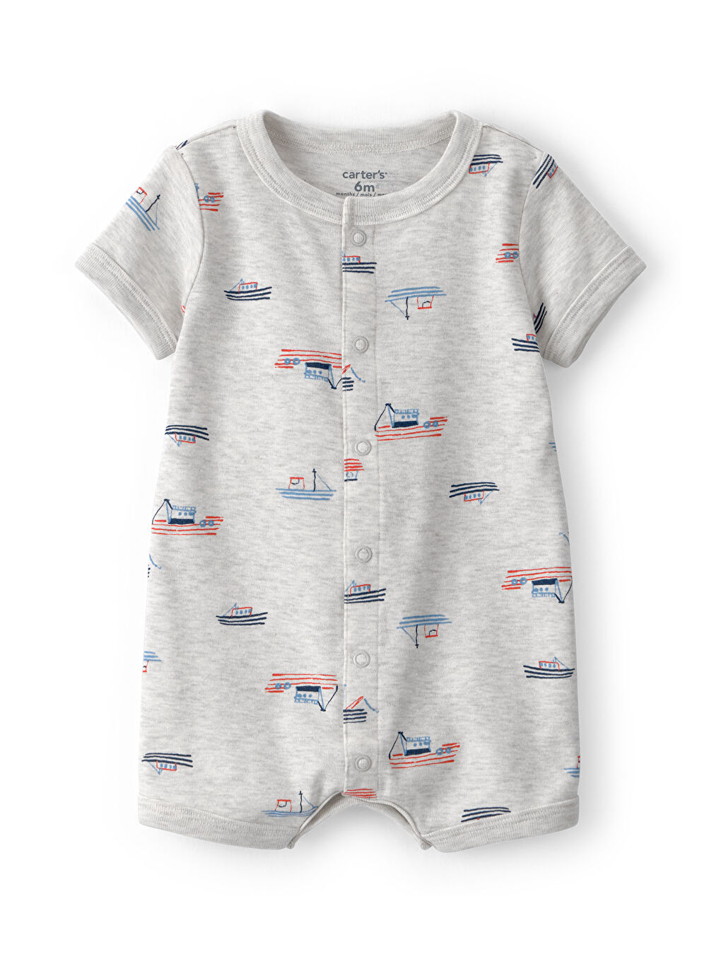 Karışık Erkek Bebek Kısa Tulum 3 Ay-24 Ay Çok Renkli