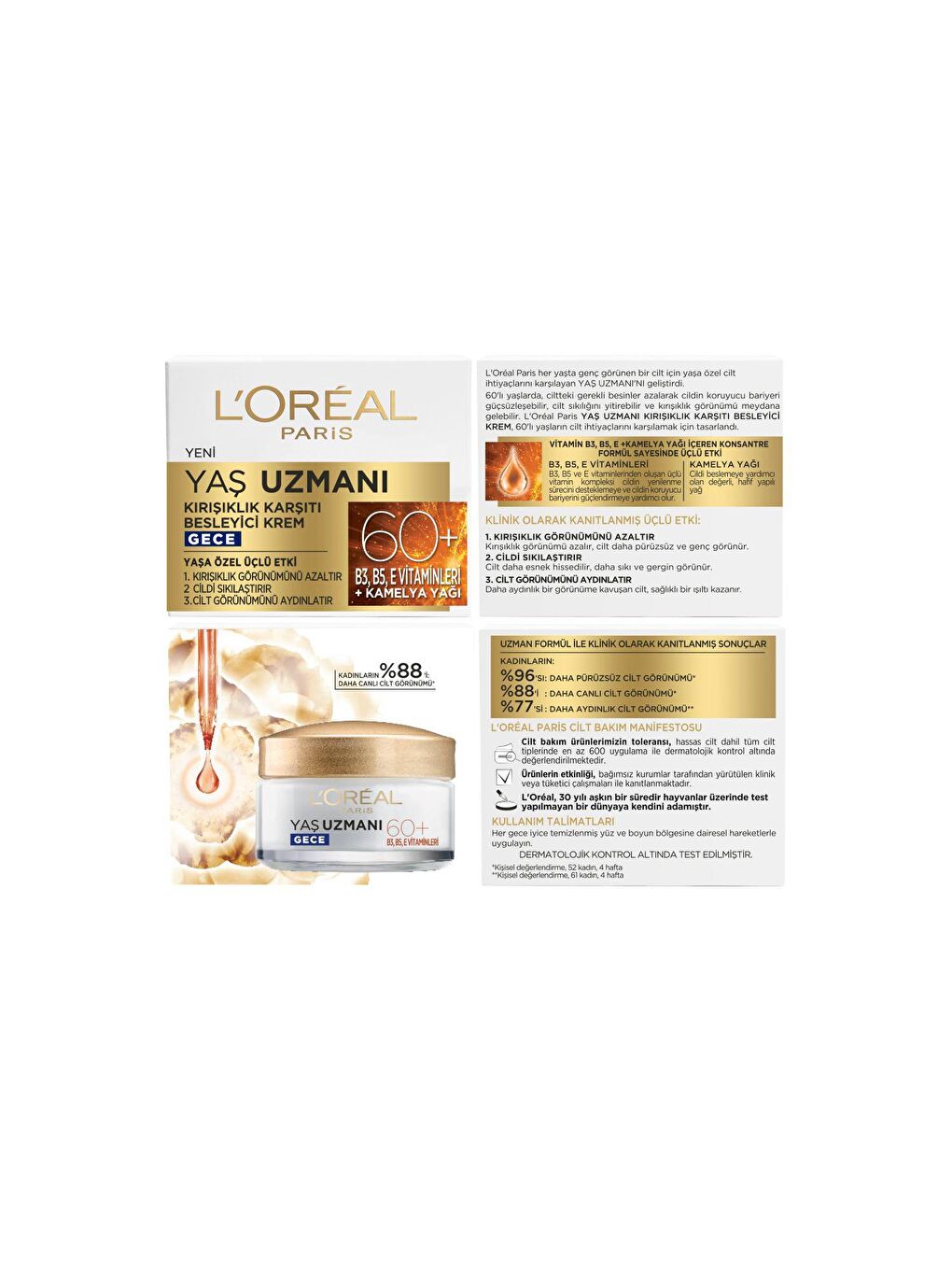 Yaş Uzmanı 60+ Kırışıklık Karşıtı Besleyici Gece Kremi-2