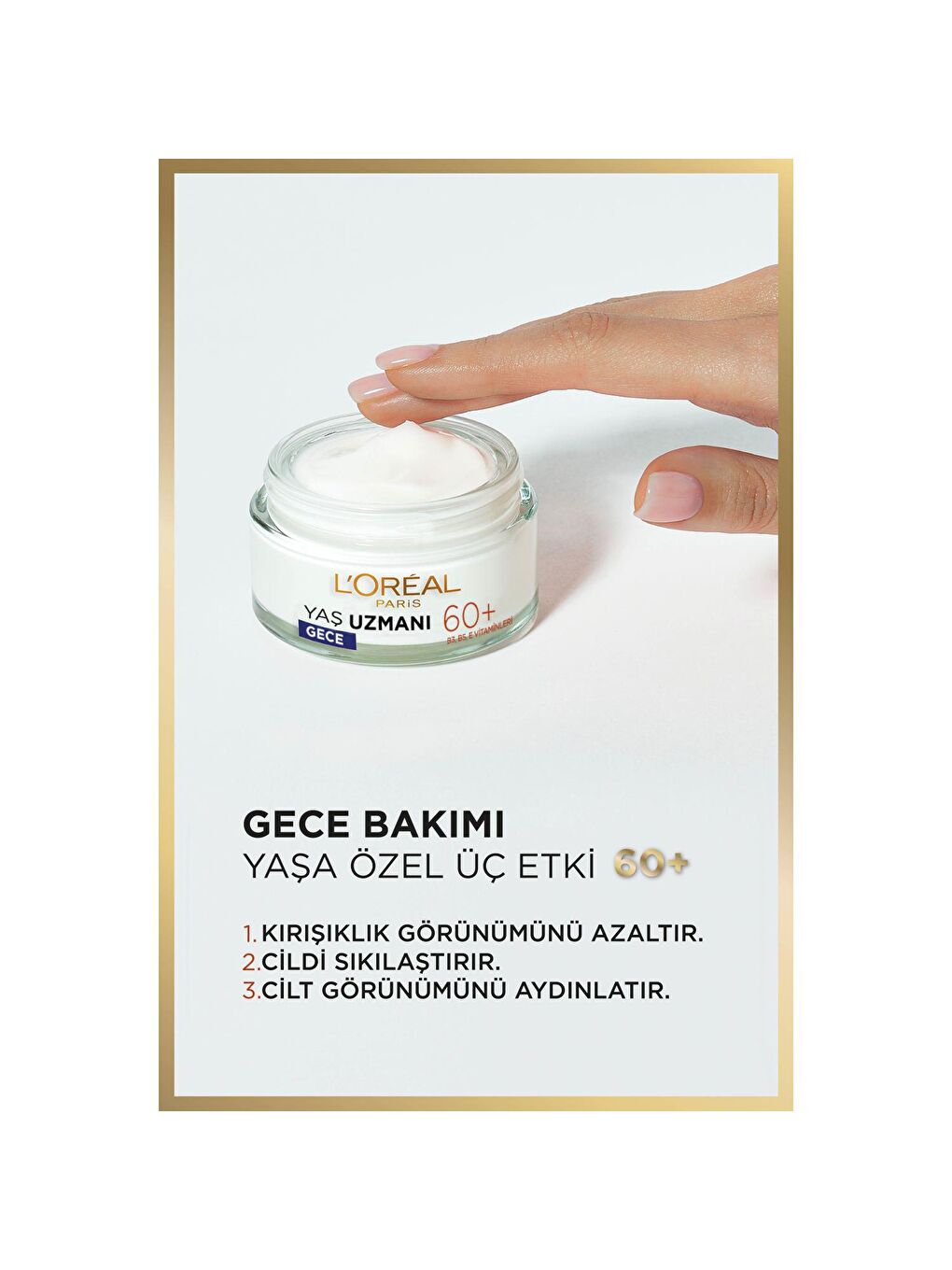 Yaş Uzmanı 60+ Kırışıklık Karşıtı Besleyici Gece Kremi-3