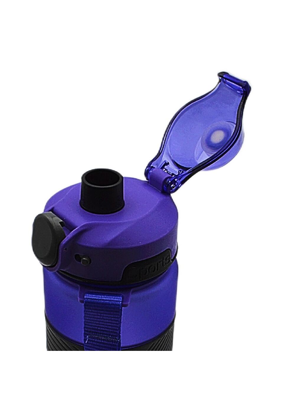 Mor Tritan Soft Touch Auto Kapak Silikon Bantlı Askılı Matara 750 ml (T-0121)-1