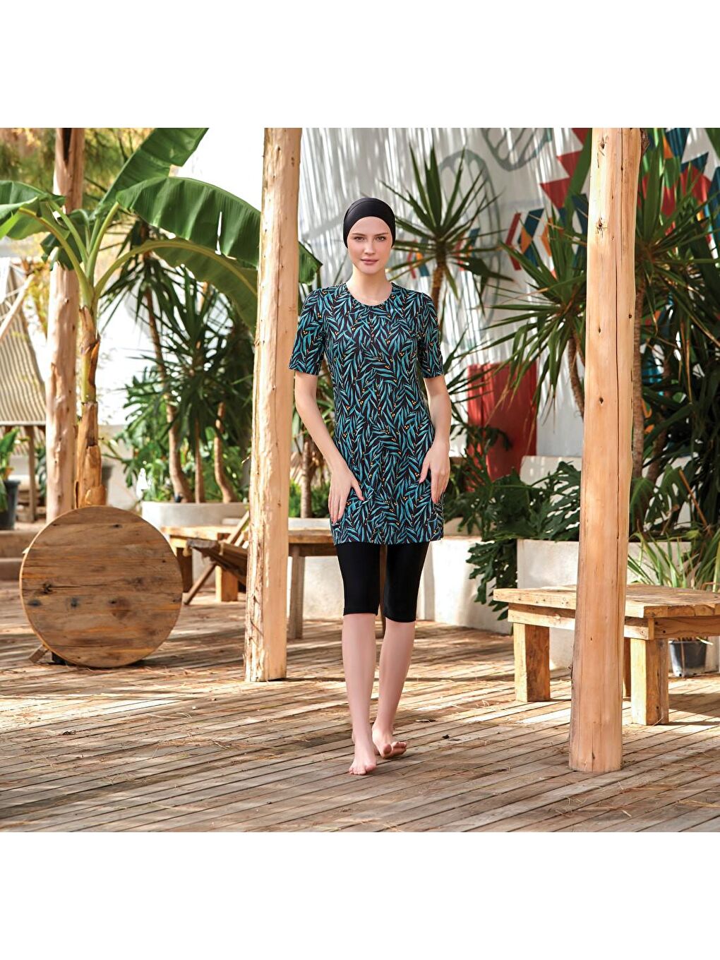 Yarı Kapalı Mayo Afşin 6 8085 Siyah-1