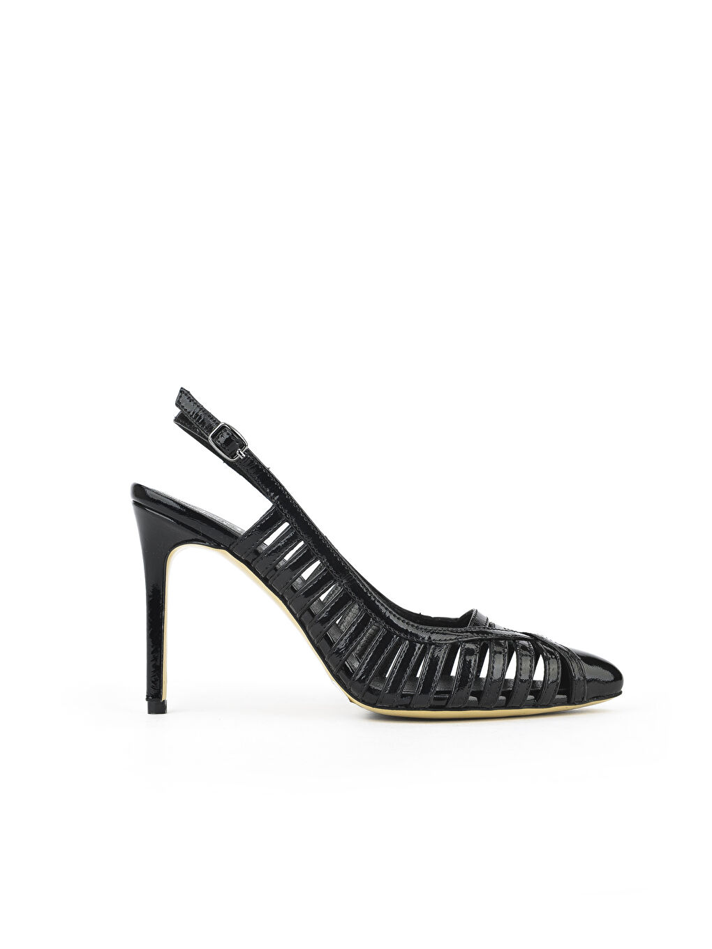 Kadın Hakiki Deri Topuklu Ayakkabı 1511030Z2532 Siyah