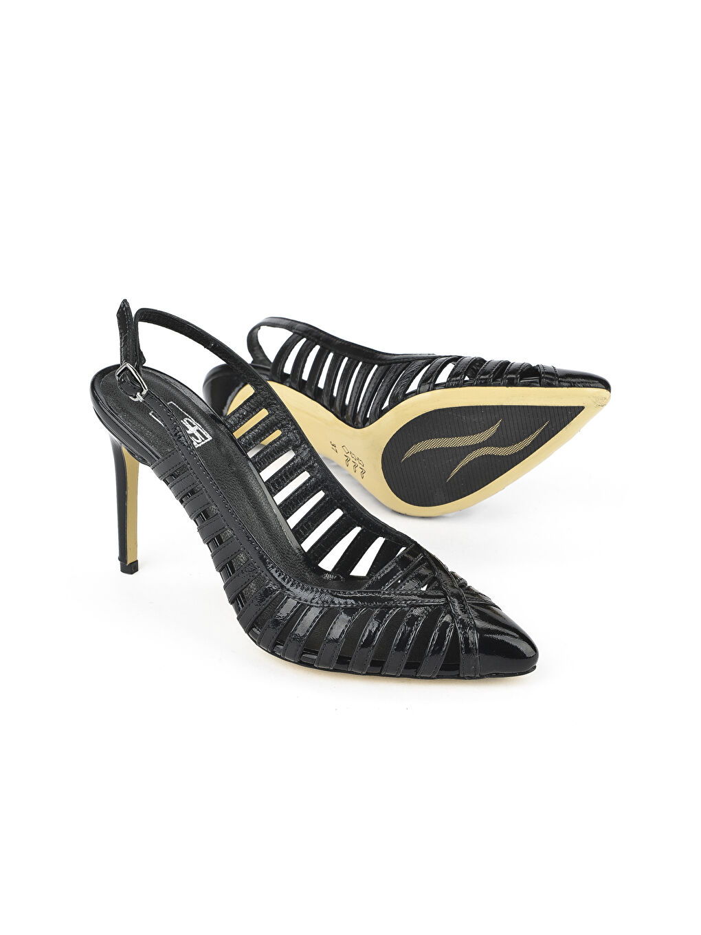 Kadın Hakiki Deri Topuklu Ayakkabı 1511030Z2532 Siyah-3