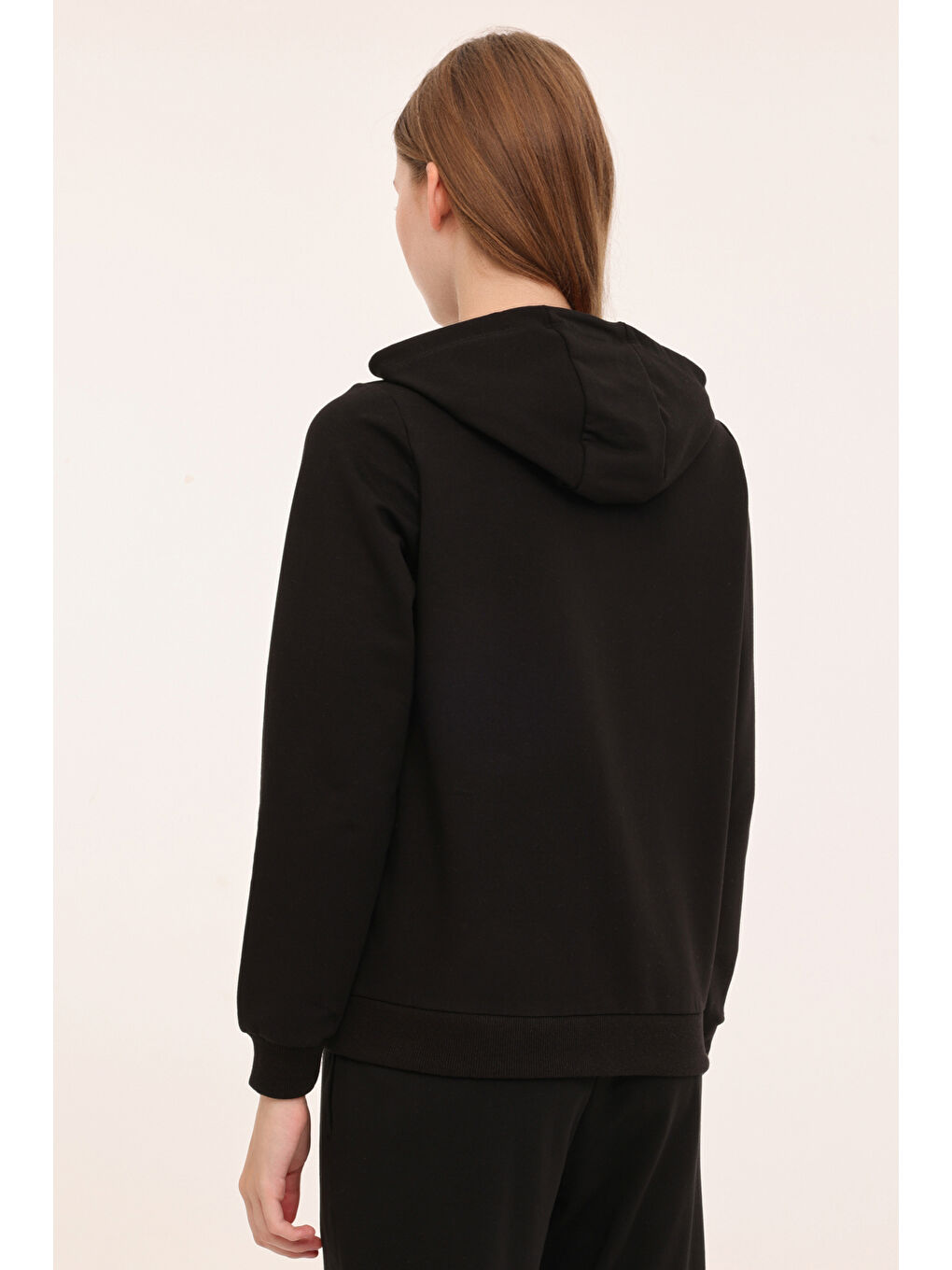 WB FULL ZIP 18SN85 3PR Siyah Kadın Eşofman Üstü-1