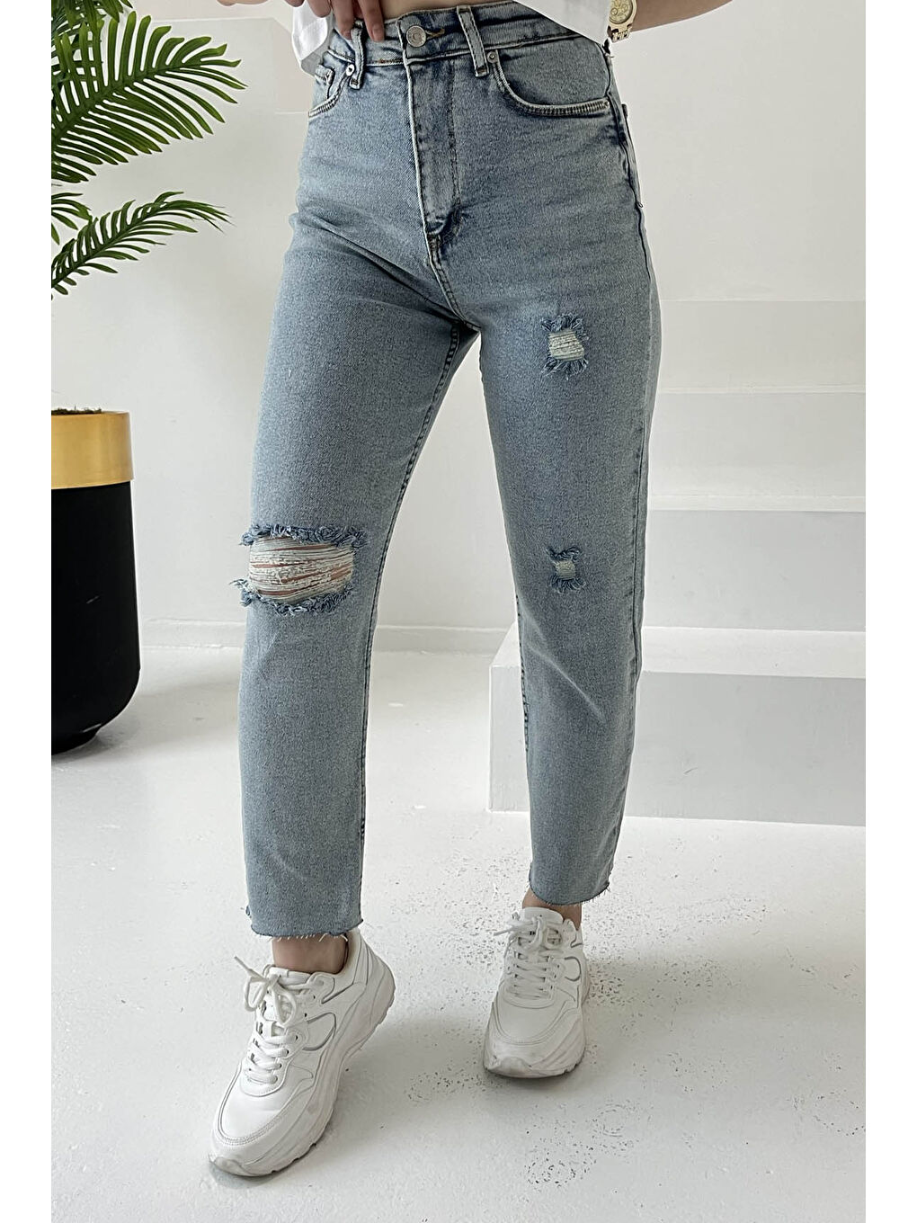 Skinny Jean Pantolon Buz Mavi   26830-1