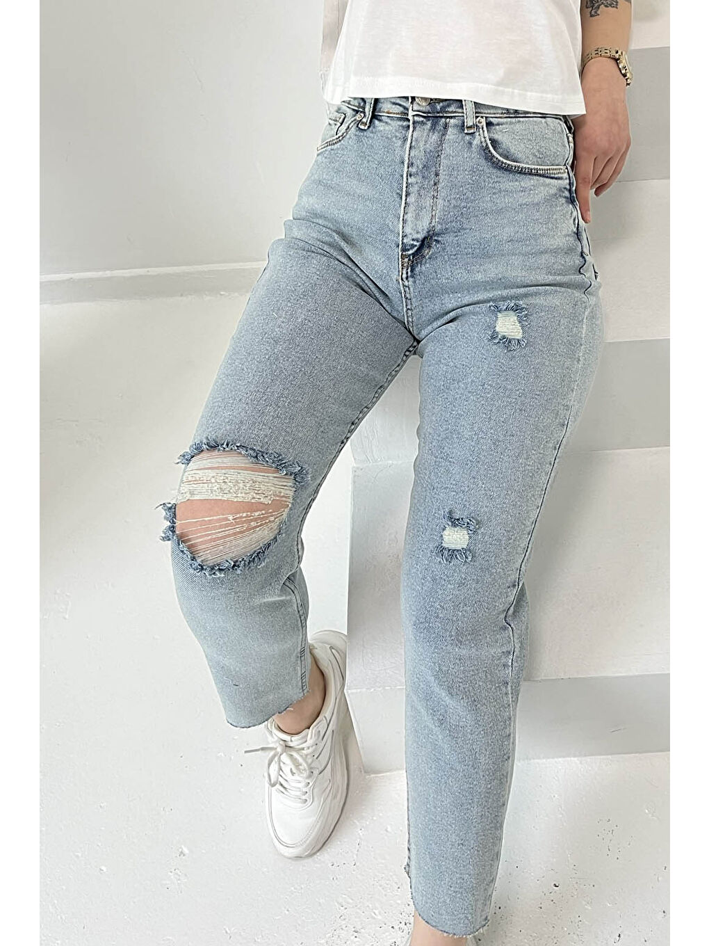 Skinny Jean Pantolon Buz Mavi   26830-2