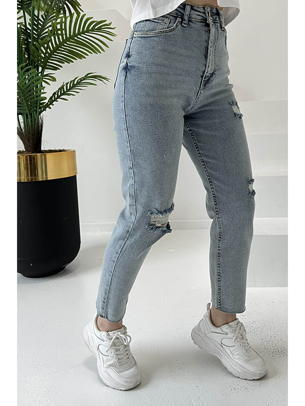 Skinny Jean Pantolon Buz Mavi   26830-3