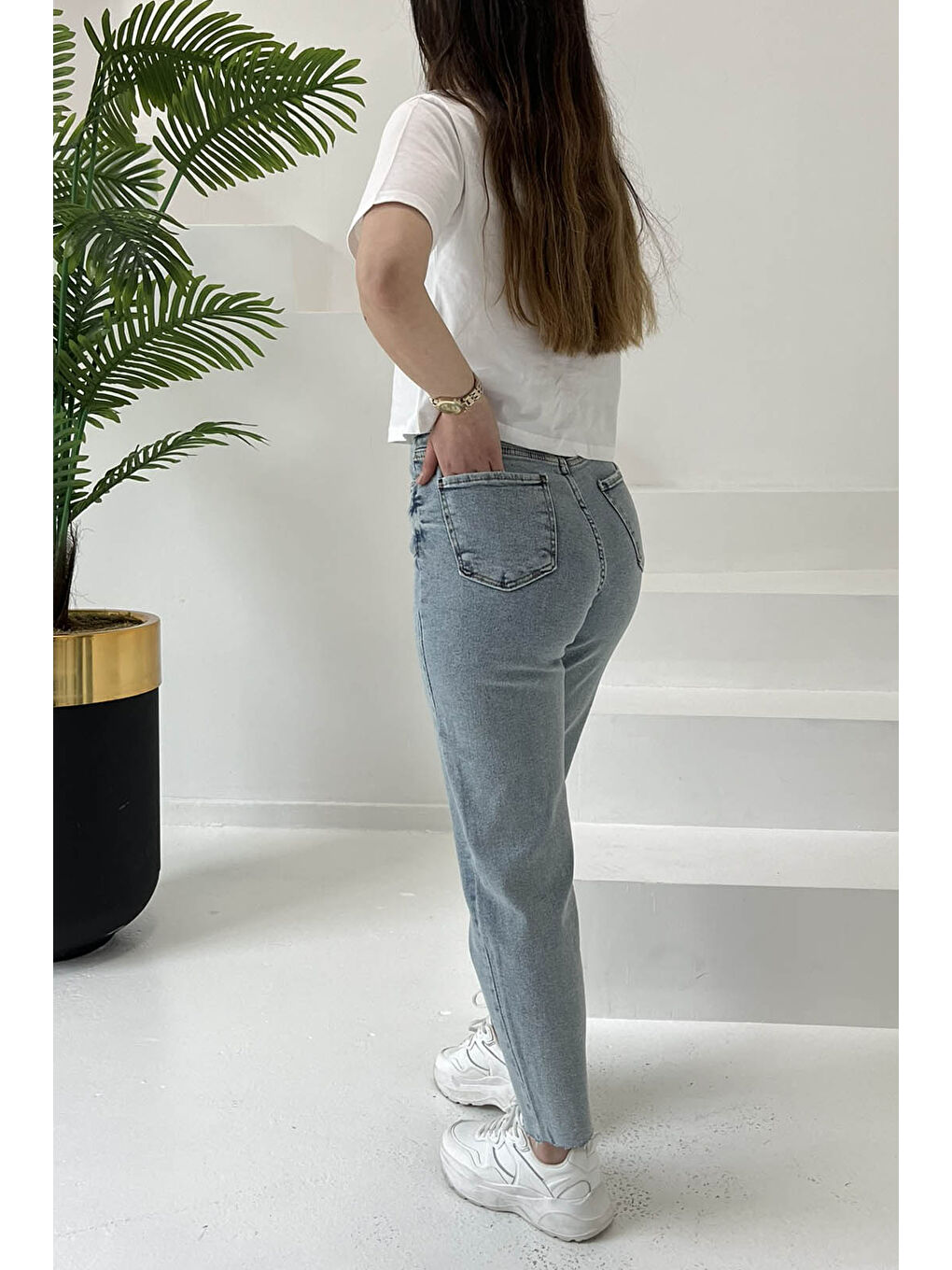 Skinny Jean Pantolon Buz Mavi   26830-5