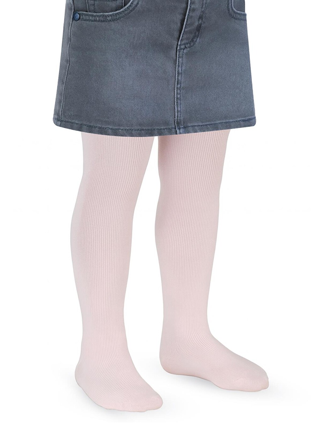 Girls Basic Düz Havlu 2-12 Yaş Kız Külotlu Çorap - Pembe