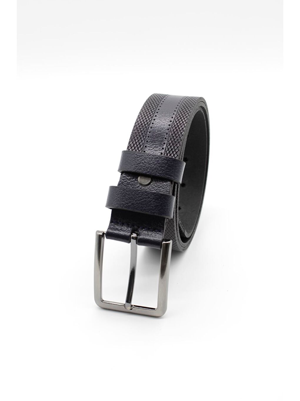 Koyu Lacivert Tokalı Analin Kemer