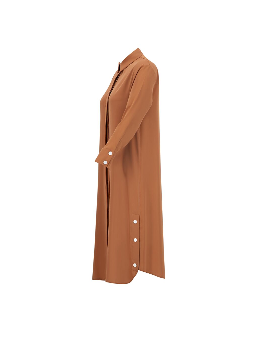 Turuncu Zımba Detaylı Tunik Elbise 25Yh4406 Somon-6