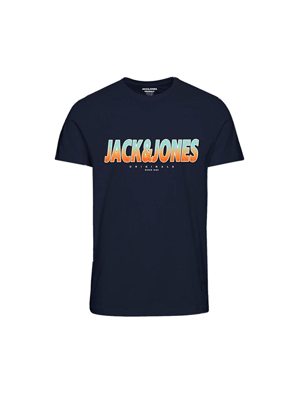 Jack & Jones Tone Erkek Lacivert Bisiklet Yaka Tişört