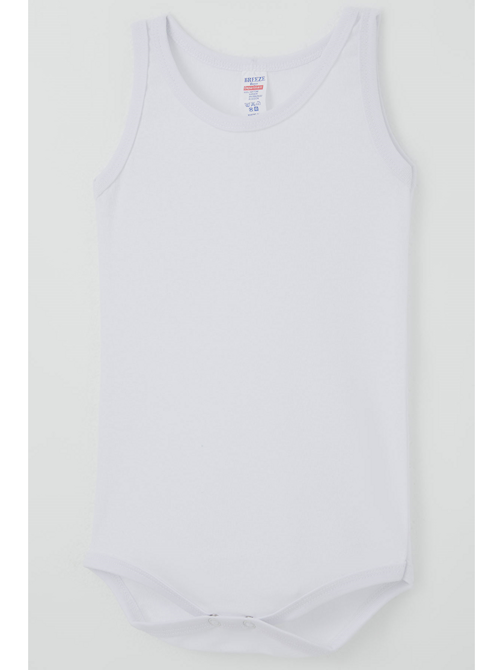 Erkek Çocuk Çıtçıtlı Atlet Zıbın Body Basic Beyaz (1-3 Yaş)-2