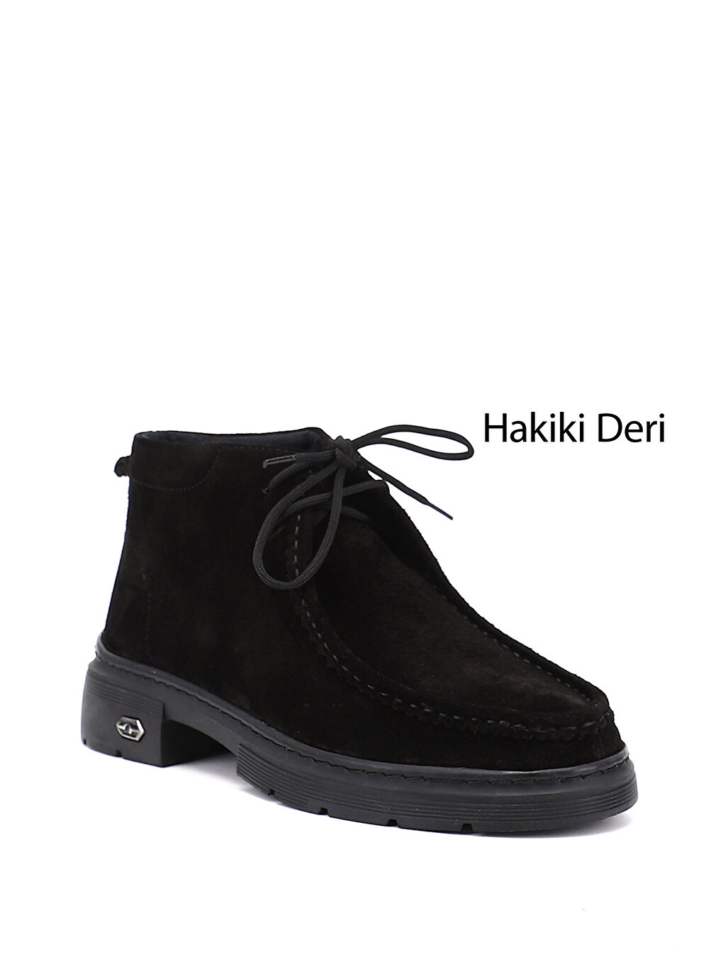 Siyah Kadın KOYU SİYAH Bağcıklı Hakiki Deri Comfort Bot