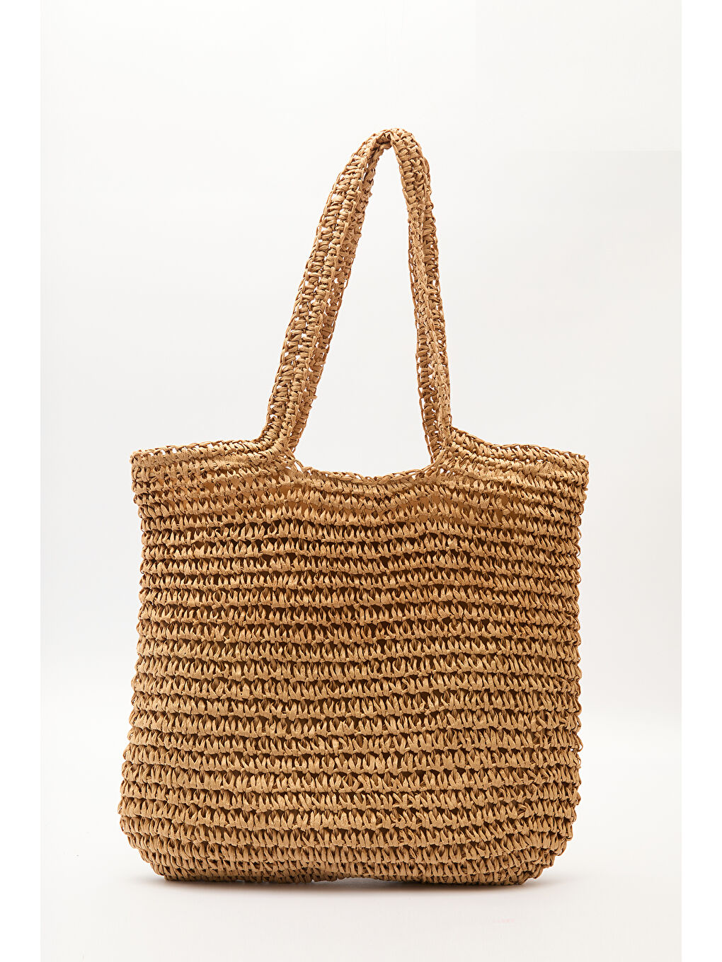 Bej Medıum Hasır Kol Çantası Natural