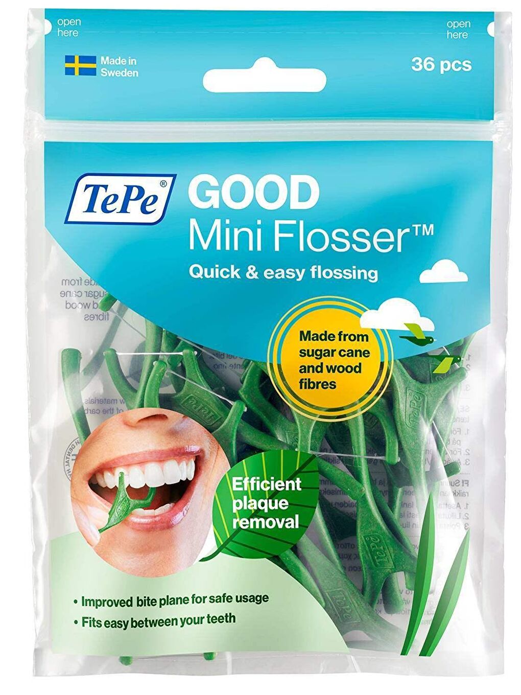 Tepe Renksiz Mini Flosser Çatallı 36 Adet