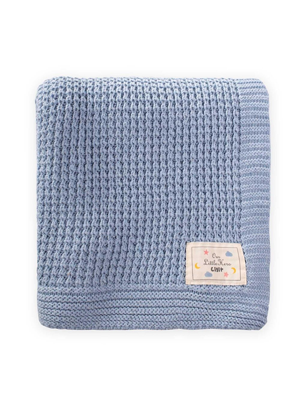 Selanik Triko Battaniye 80X100 (+/-5 Cm ) Açık Mavi